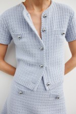 Structured-knit Cardigan