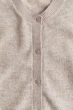 Short-sleeved Fine-knit Cardigan