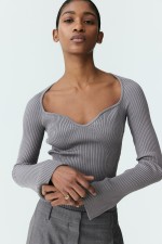 Rib-knit Sweater