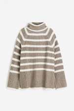 Rib-knit Turtleneck Sweater