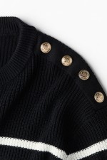 Button-Detail Sweater