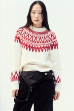 Jacquard-knit Sweater