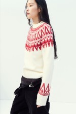 Jacquard-knit Sweater