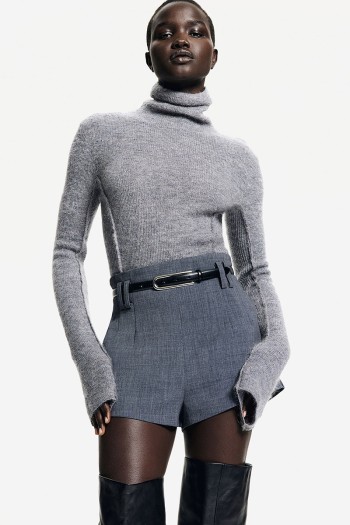 Mohair-Blend Turtleneck Sweater